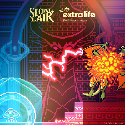 Secret Lair: Pixel Perfect - Extra Life 2024 – Rainbow Foil Edition